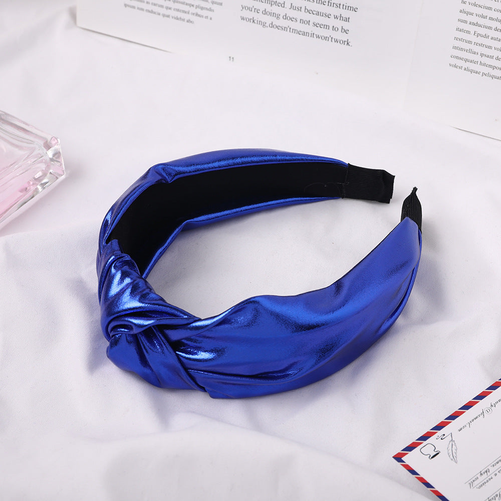 Barrette noeud tissu lumineux – Fixation douce pour cheveux