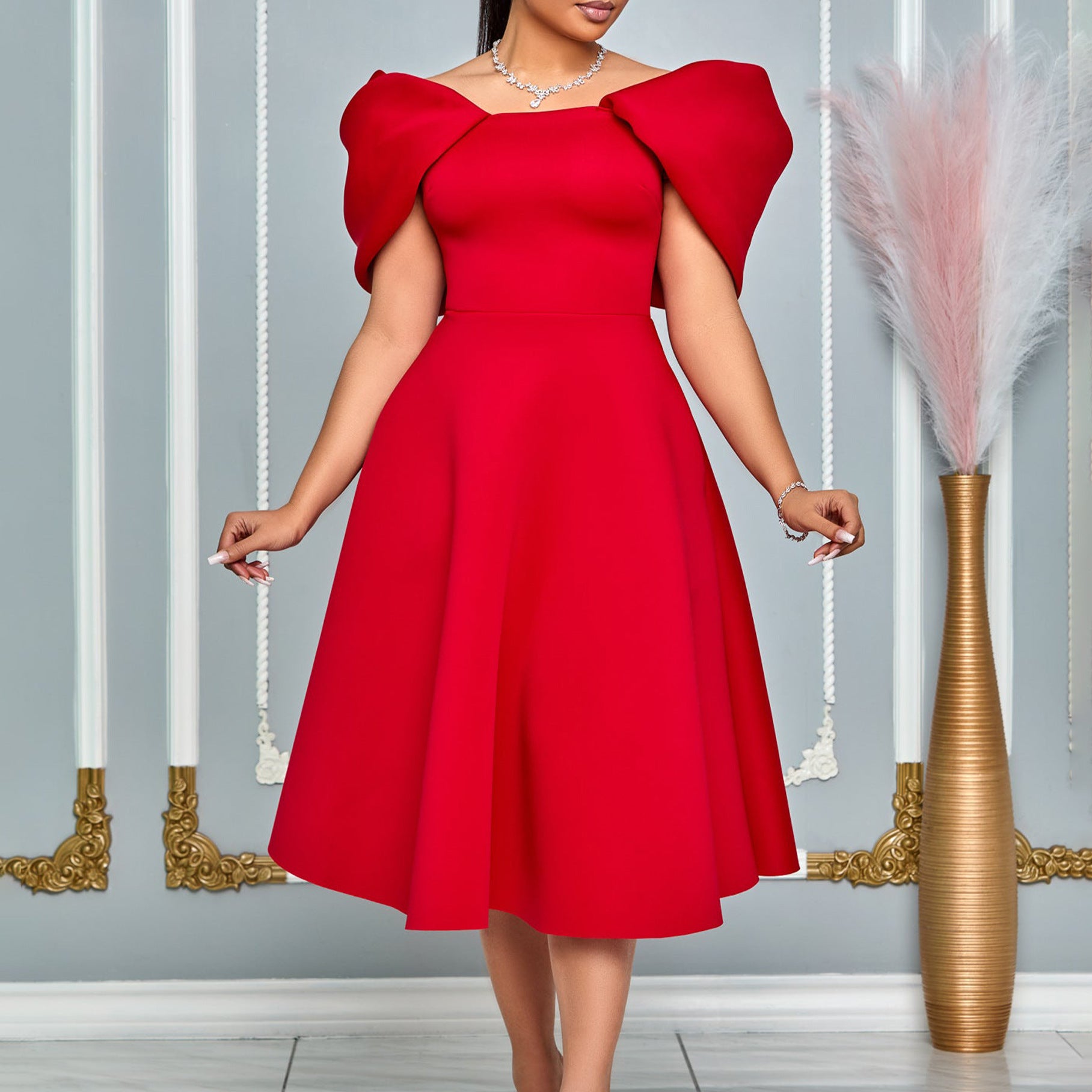 Robe unie femme casual chic épurée