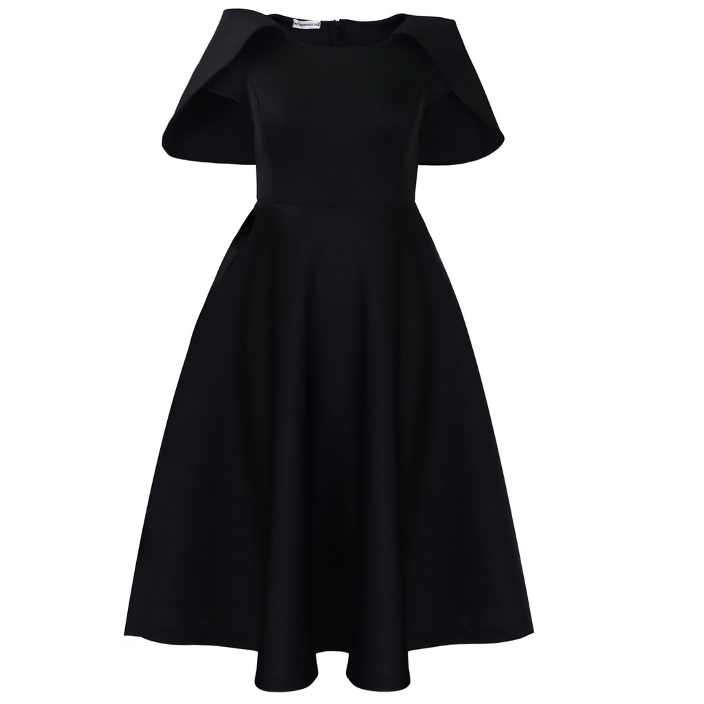 Vestido liso casual chic y depurado para mujer