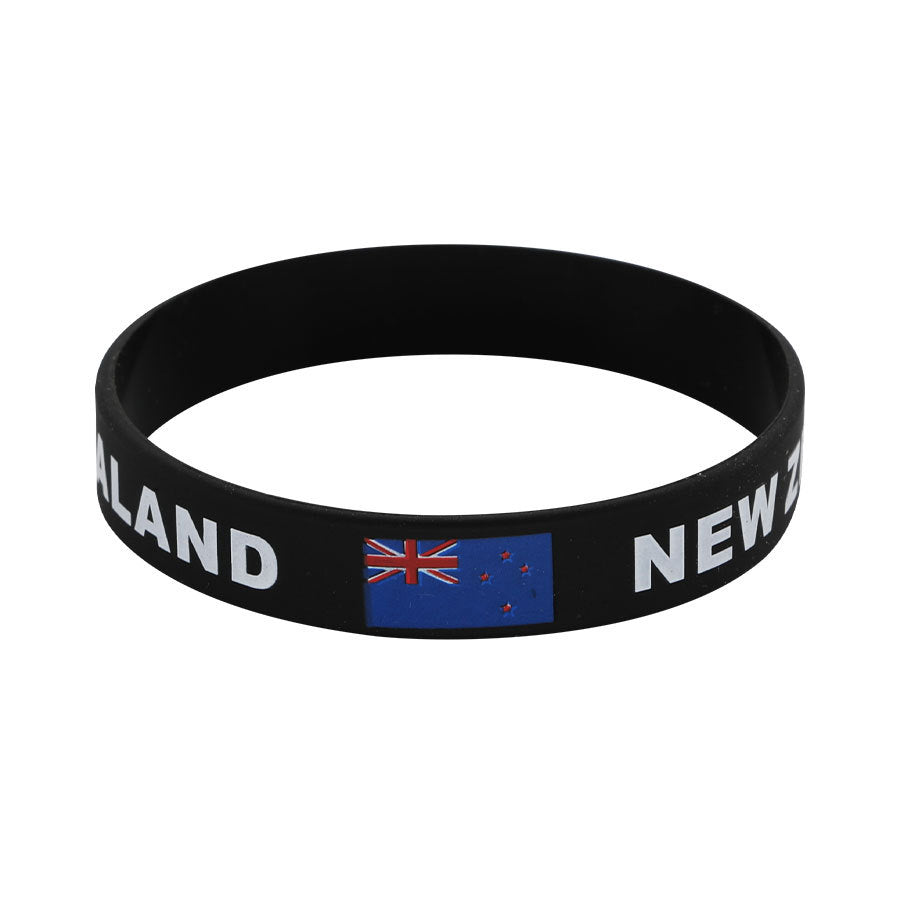 Bracelet drapeau silicone unisexe – accessoire sport 20 cm, style FIFA