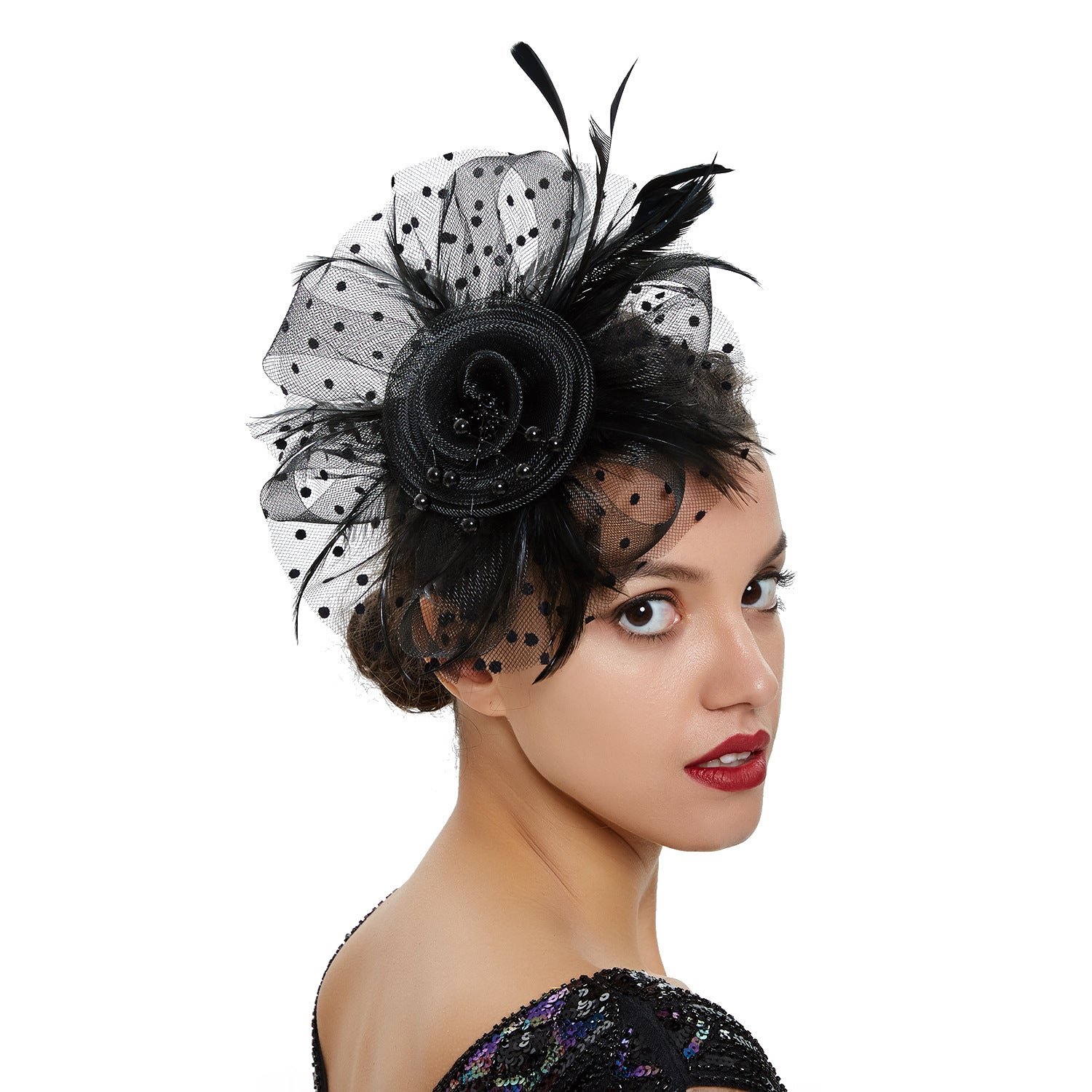 BANDEAU BILLYCOCK MAILLE MARIÉE – 35 COULEURS FLEURS FAIT MAIN