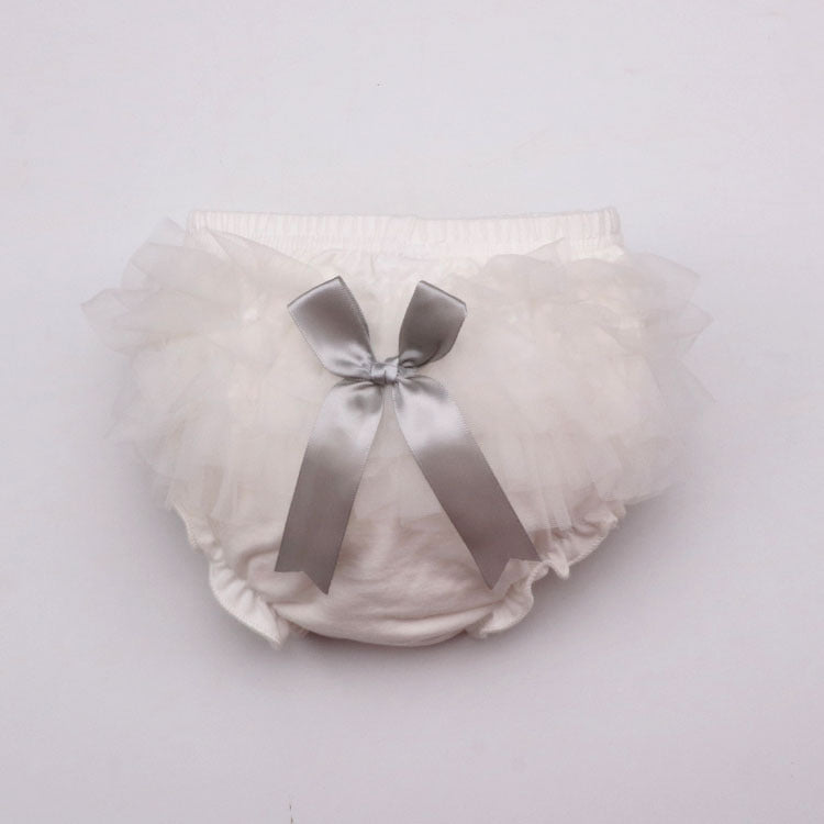 Culotte  bébé fille en maille avec nœud – style coréen, coton doux