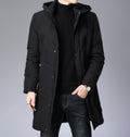 Manteau à capuche ample homme grande taille – respirant et résistant XL-5XL noir/gris