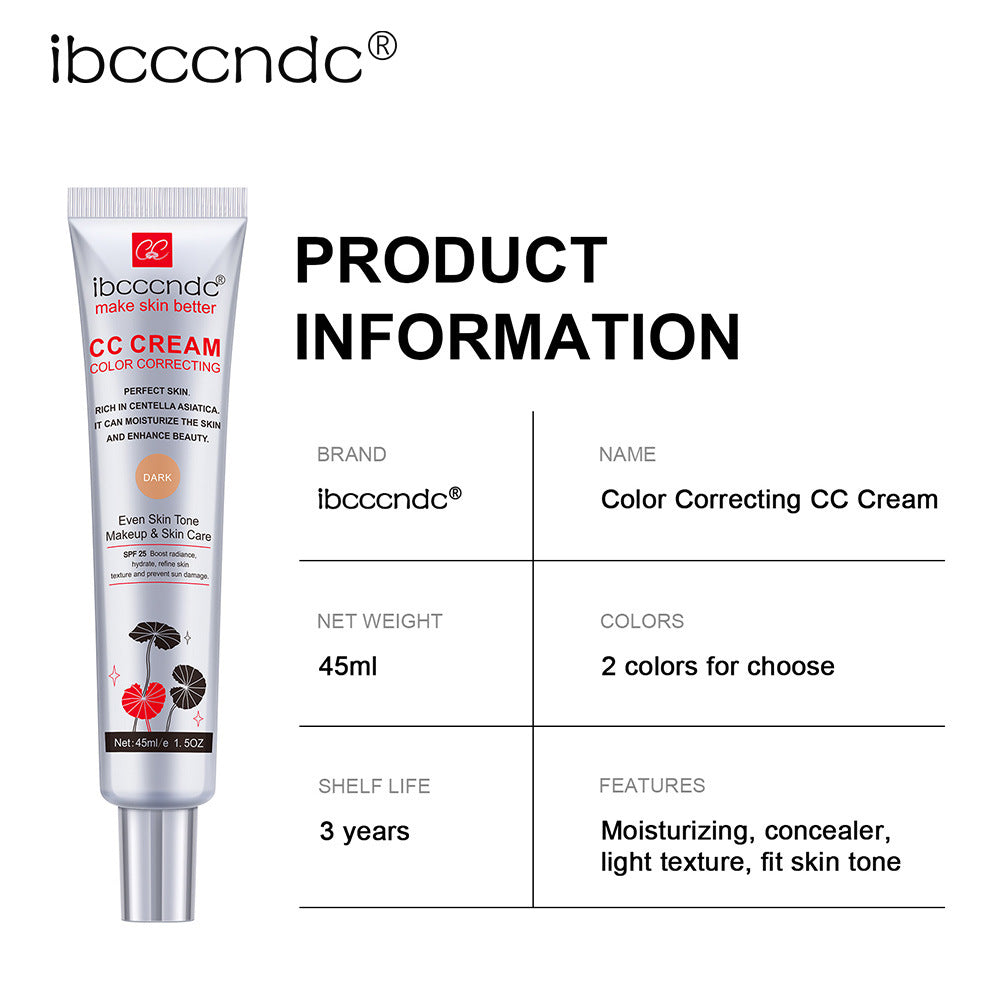 CC Cream Correctrice Hydratante Waterproof – Base de Maquillage Femme