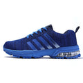 Baskets running homme été grandes tailles, tissé fly amorti air.