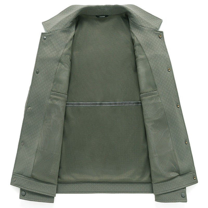 Veste workwear cell dark mode urbain – bambou noir/beige/vert
