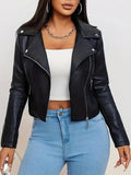 Veste Femme Noire Tendance – Manteau Streetwear Manches Longues