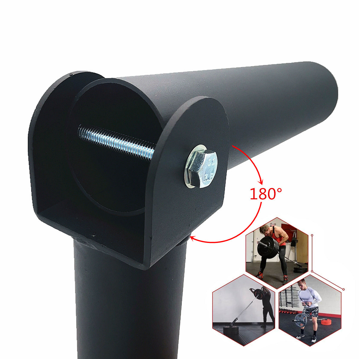 Support landmine haltères cadre tonneau force explosive. Manches