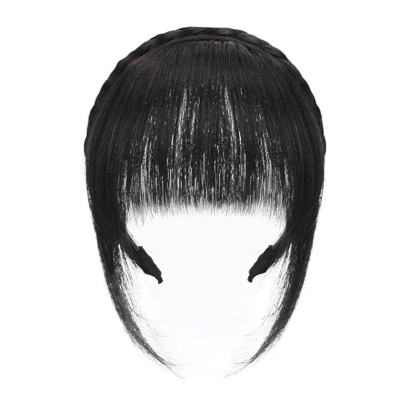 Bandes frontales frange tresse synthétique femme – fibre haute température