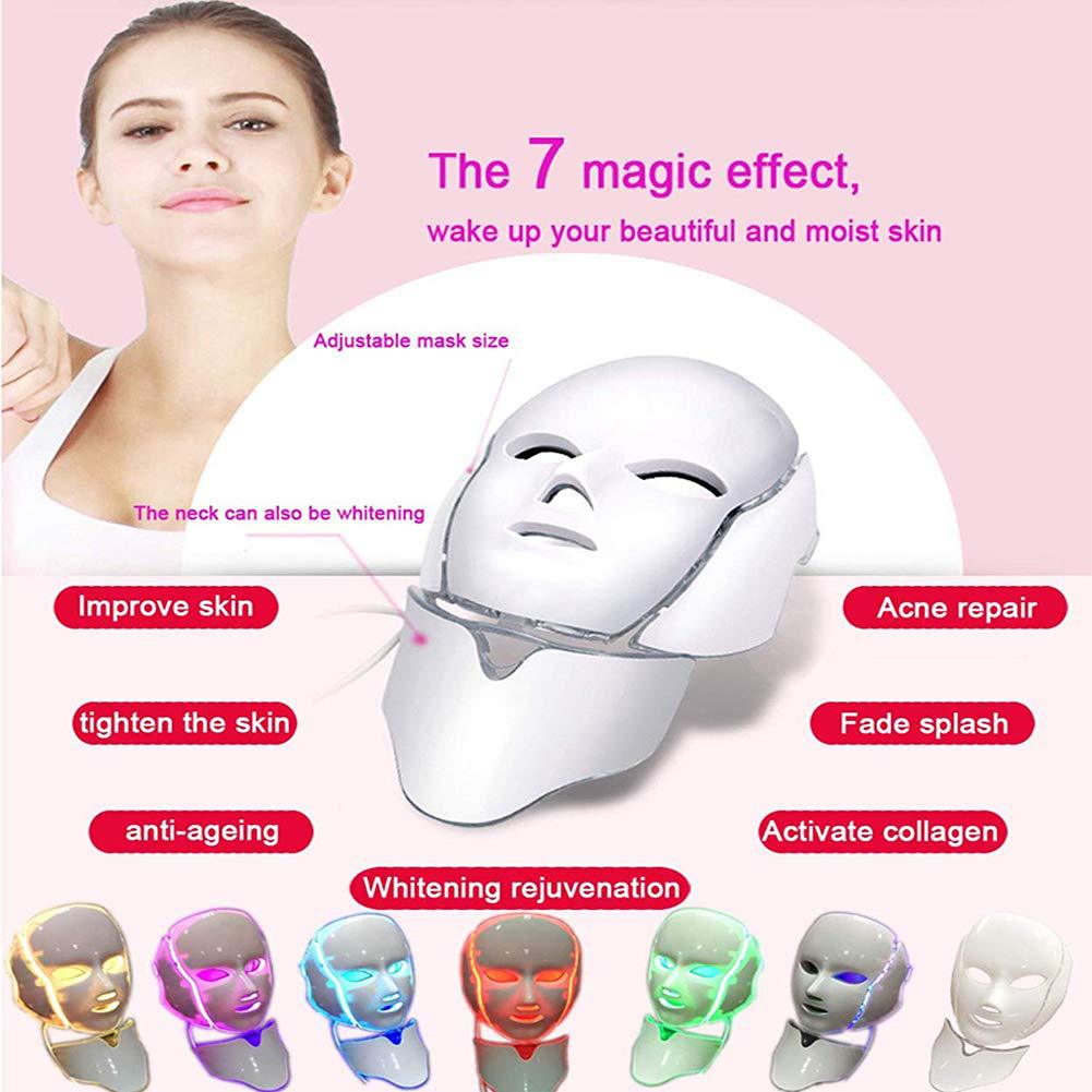 Masque LED Visage & Cou – Soin Anti-Âge & Éclat