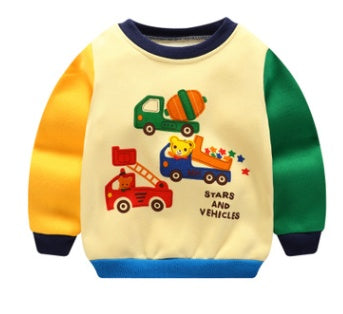 Sweat-shirt camion épais peluche enfants Carvose Chic