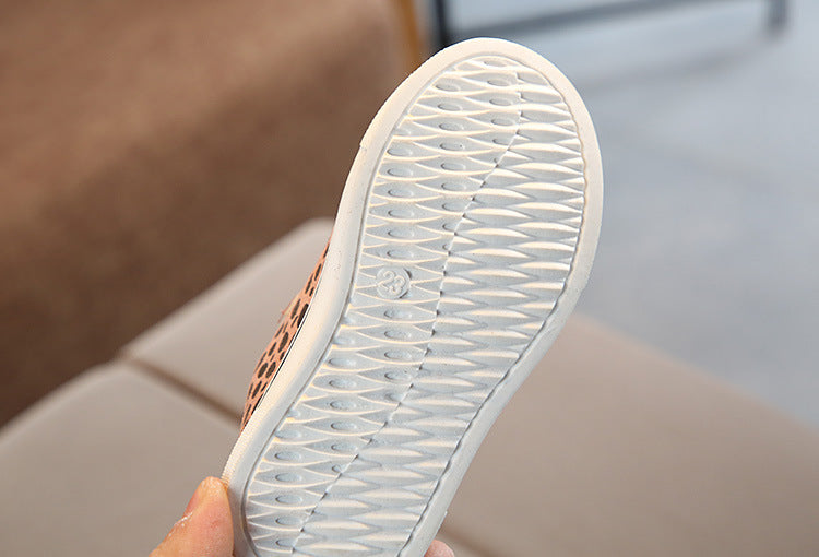 Baskets filles et garçons motif panthère