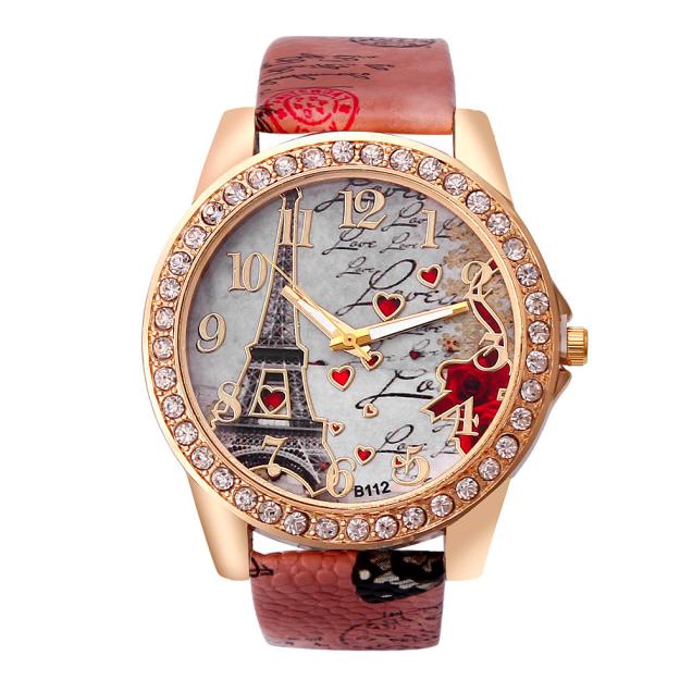 Montre bracelet femme Tour Eiffel – design vintage et chic