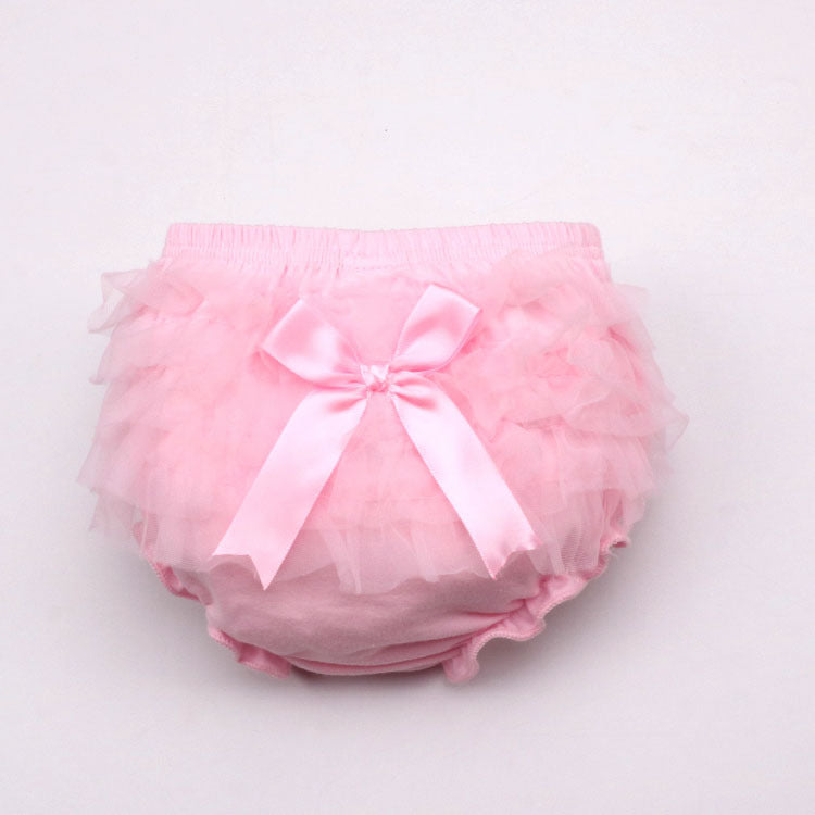 Culotte  bébé fille en maille avec nœud – style coréen, coton doux