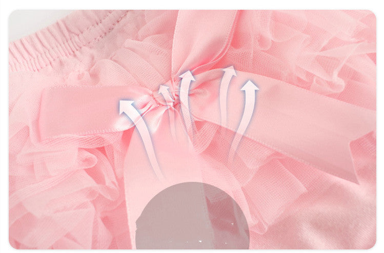 Culotte  bébé fille en maille avec nœud – style coréen, coton doux