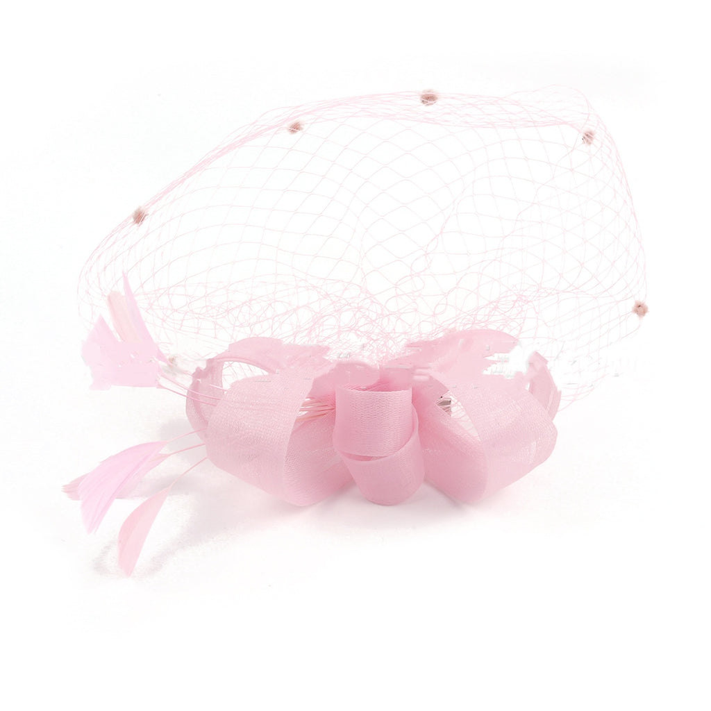 VOILE MARIÉE NOEUDS CHEVEUX CHAPEAU FASCINATEUR FLEURS FILET PAPILLONS