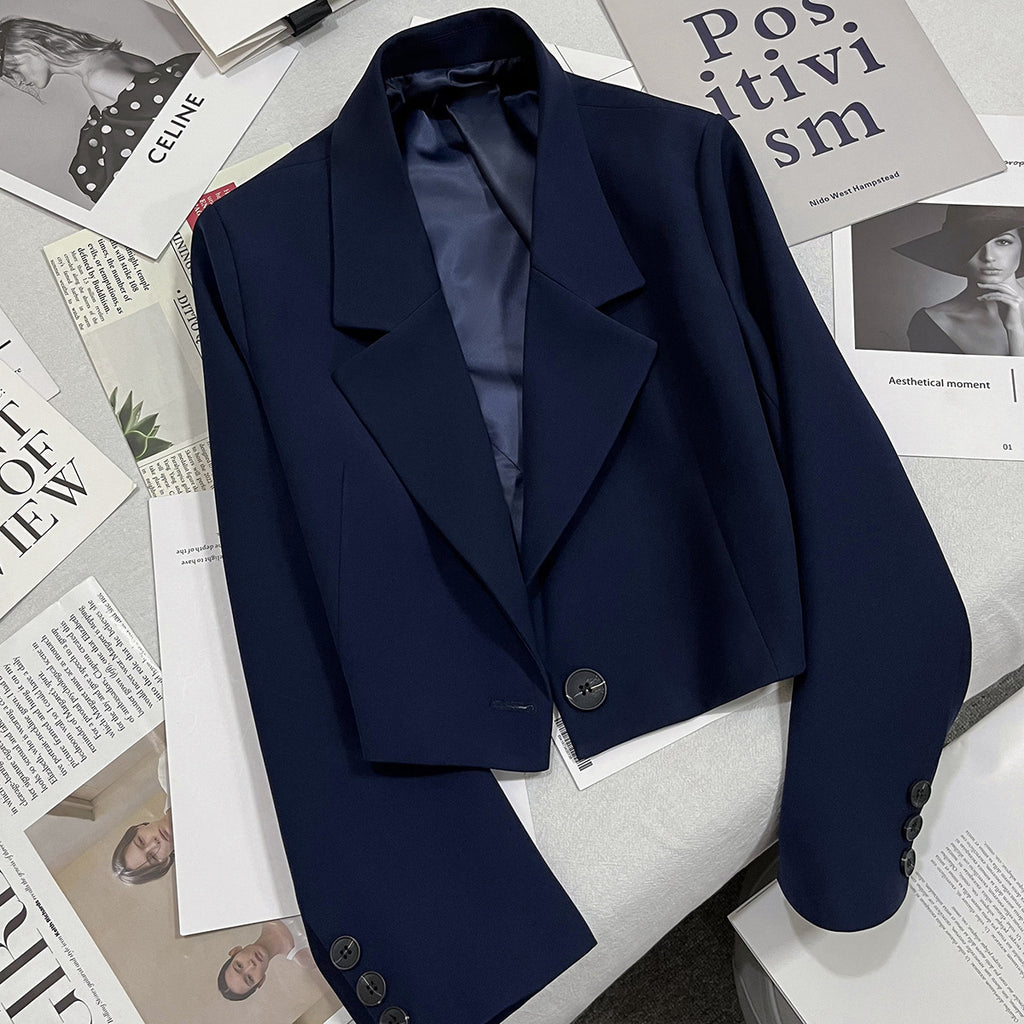 Blazer Chic Style Commuter Femme Petite Taille