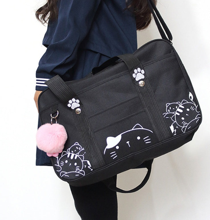 Sac uniforme chat 40x25x12cm – poches extérieures/intérieures transport félin