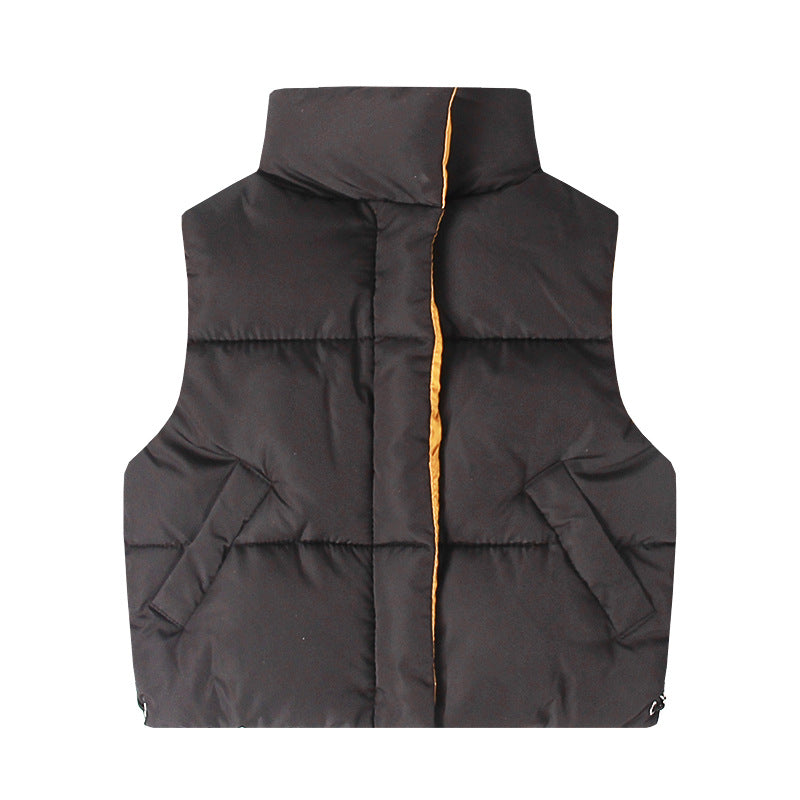 Gilet duvet coton épais style coréen unisexe