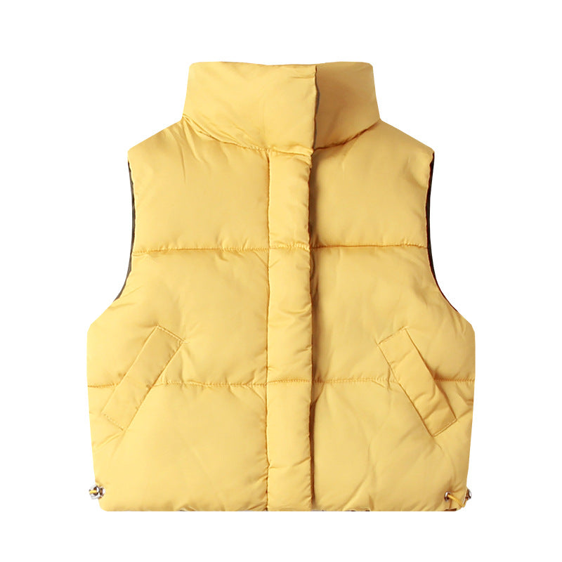 Gilet duvet coton épais style coréen unisexe