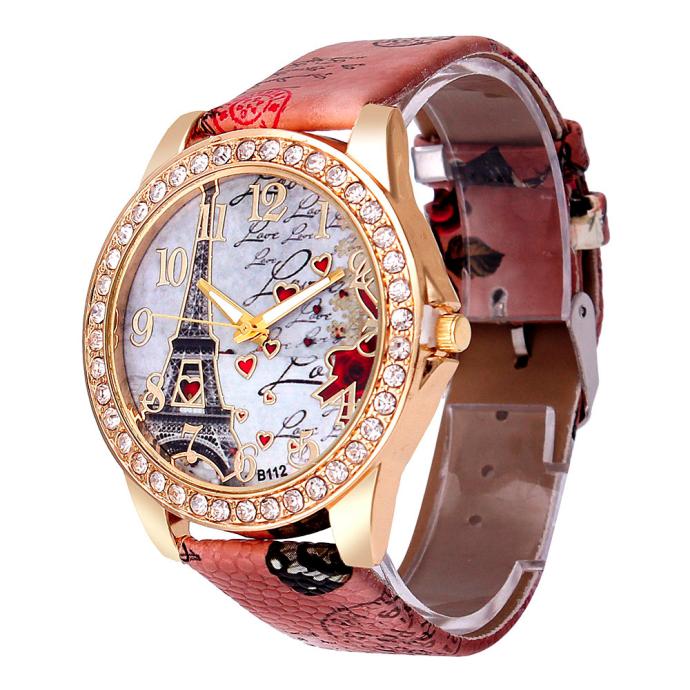 Montre bracelet femme Tour Eiffel – design vintage et chic