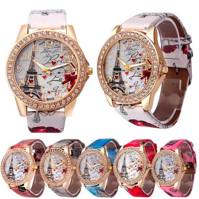 Montre bracelet femme Tour Eiffel – design vintage et chic