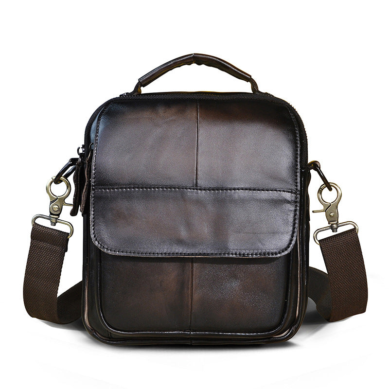 Sac Messenger cuir vachette homme – Tote élégant décontracté bandoulière cross body Original