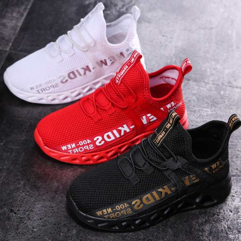 Nouvelles baskets mesh légères enfant unisexe Chaussures respirantes casual antidérapantes garçons/filles