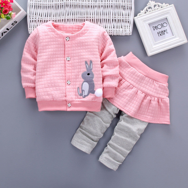 Ensembles coton printemps pour bébés filles et toddlers, légers et doux.