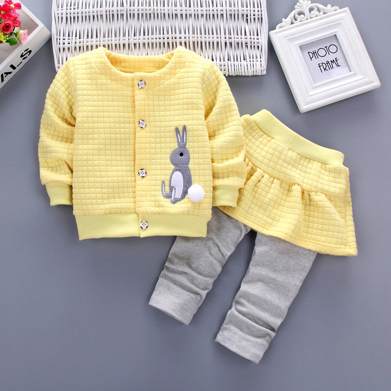 Ensembles coton printemps pour bébés filles et toddlers, légers et doux.