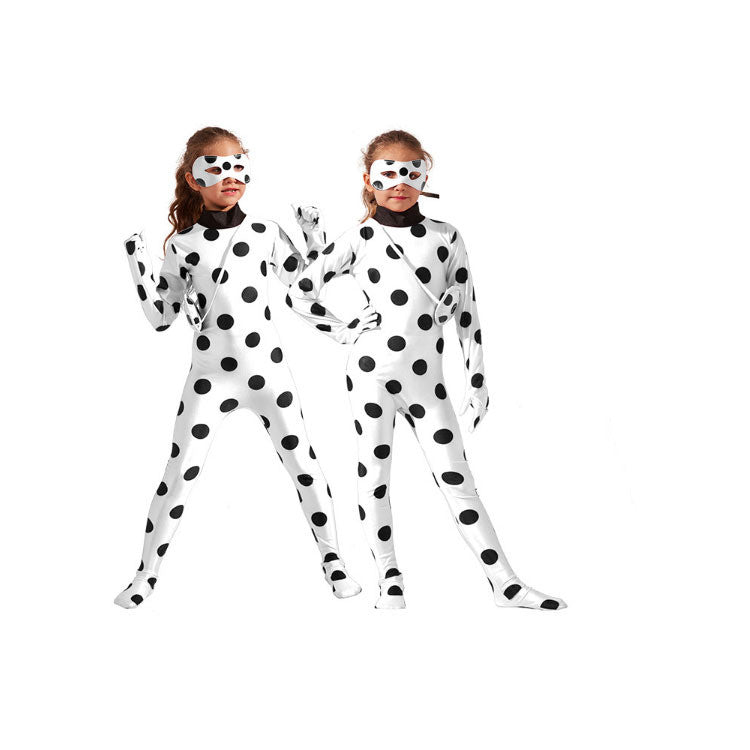 Costume chaud Chat Noir cosplay enfant fille Et garçon , idéal carnaval, Halloween et soirées.