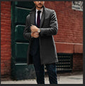 Manteau mi-long homme en laine double face – élégant, chaud et décontracté