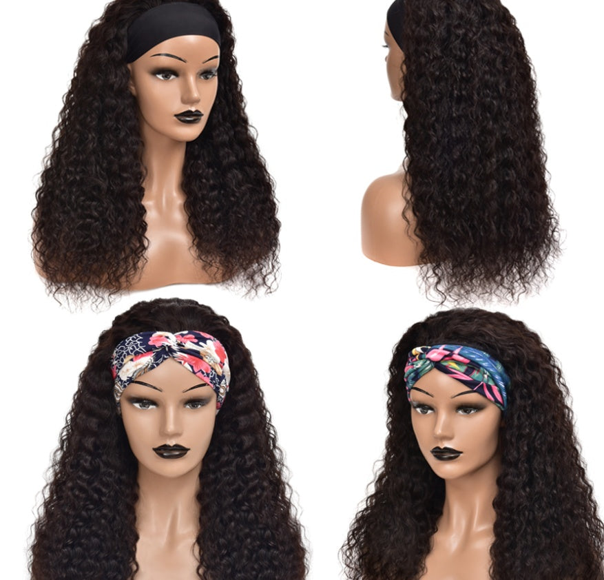 Perruque headband synthétique ladies, pose 30 secondes facile