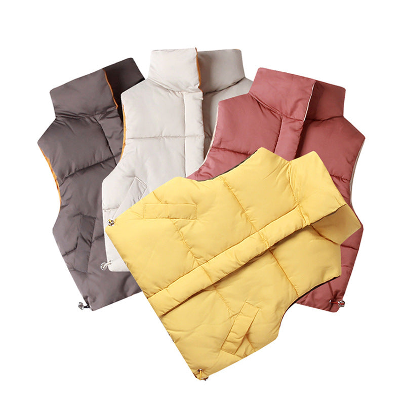 Gilet duvet coton épais style coréen unisexe