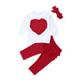 T-shirt fille à manches longues cœur rayé – coton 100%, style doux