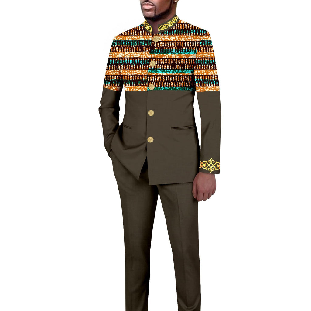 Ensemble blazer imprimé slim fit casual – 18 motifs exclusifs mi-saison