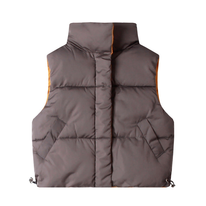 Gilet duvet coton épais style coréen unisexe