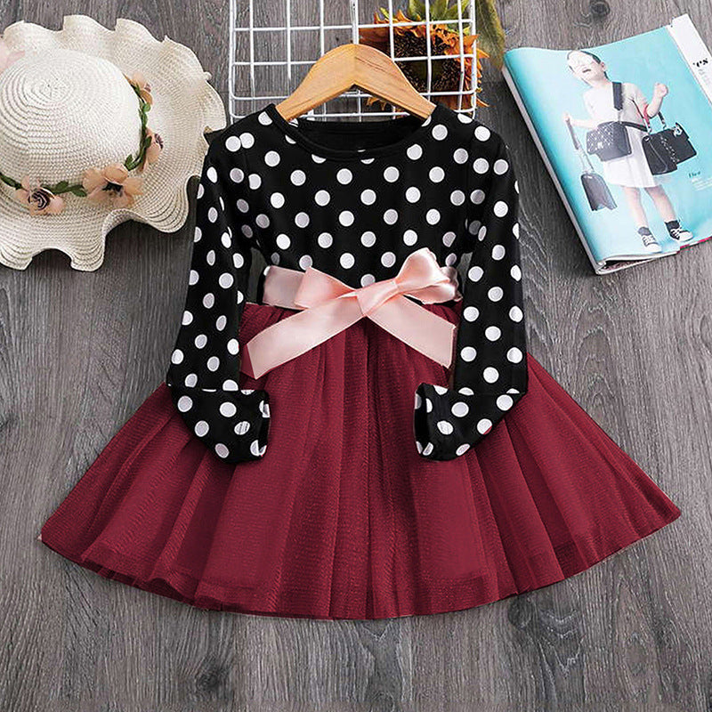 Robe princesse lunatique à pois.