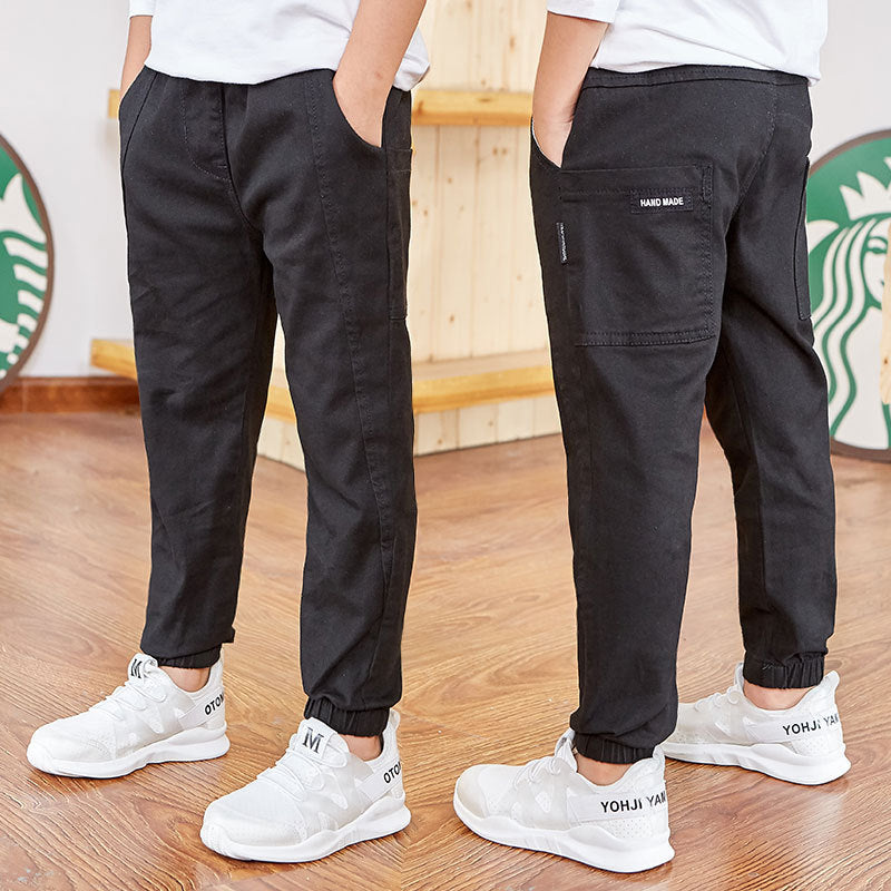 Pantalon léger enfant garçon été – coton et lin, coupe fine et confortable