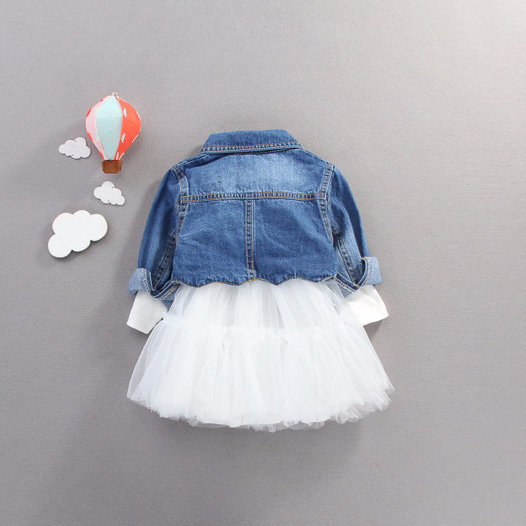 Jupe en denim enfant en coton