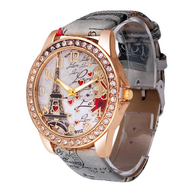 Montre bracelet femme Tour Eiffel – design vintage et chic