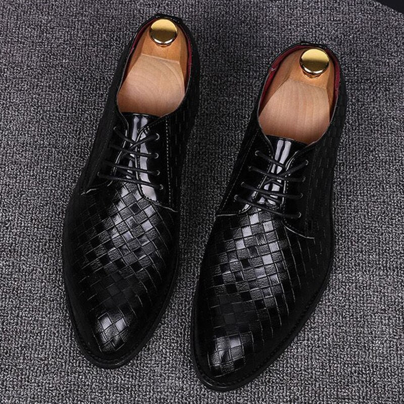 Chaussures cuir formelles homme – Derbies plates élégantes