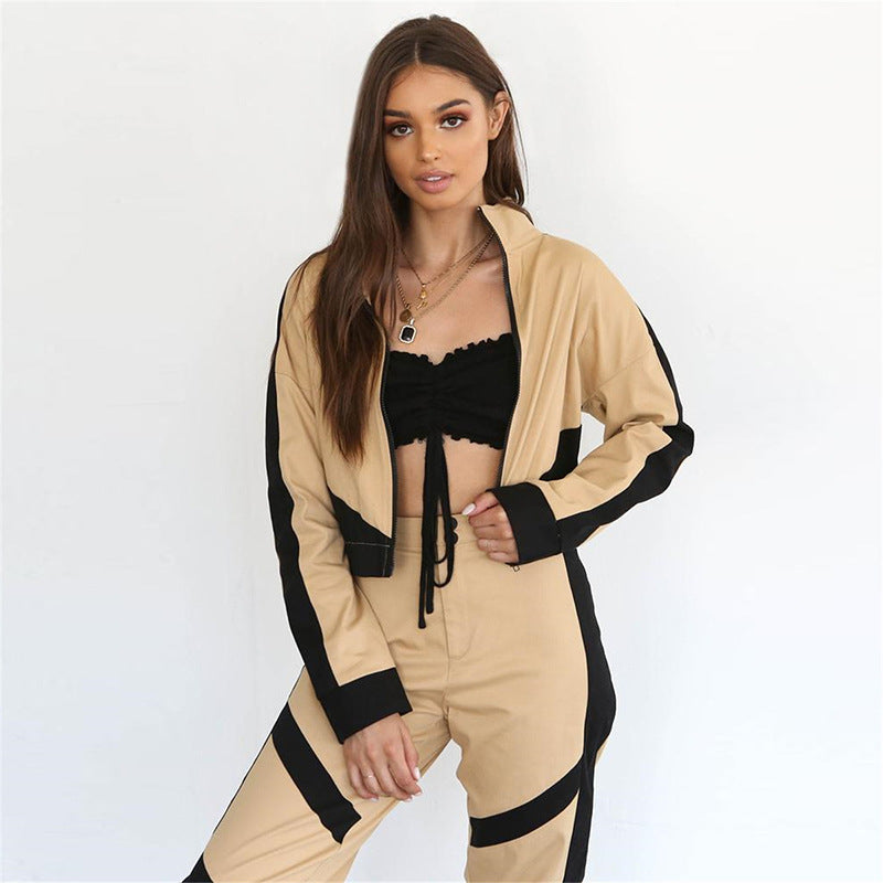 Veste baseball femme en polyester, matière fibre chimique mélangée, légère et résistante.