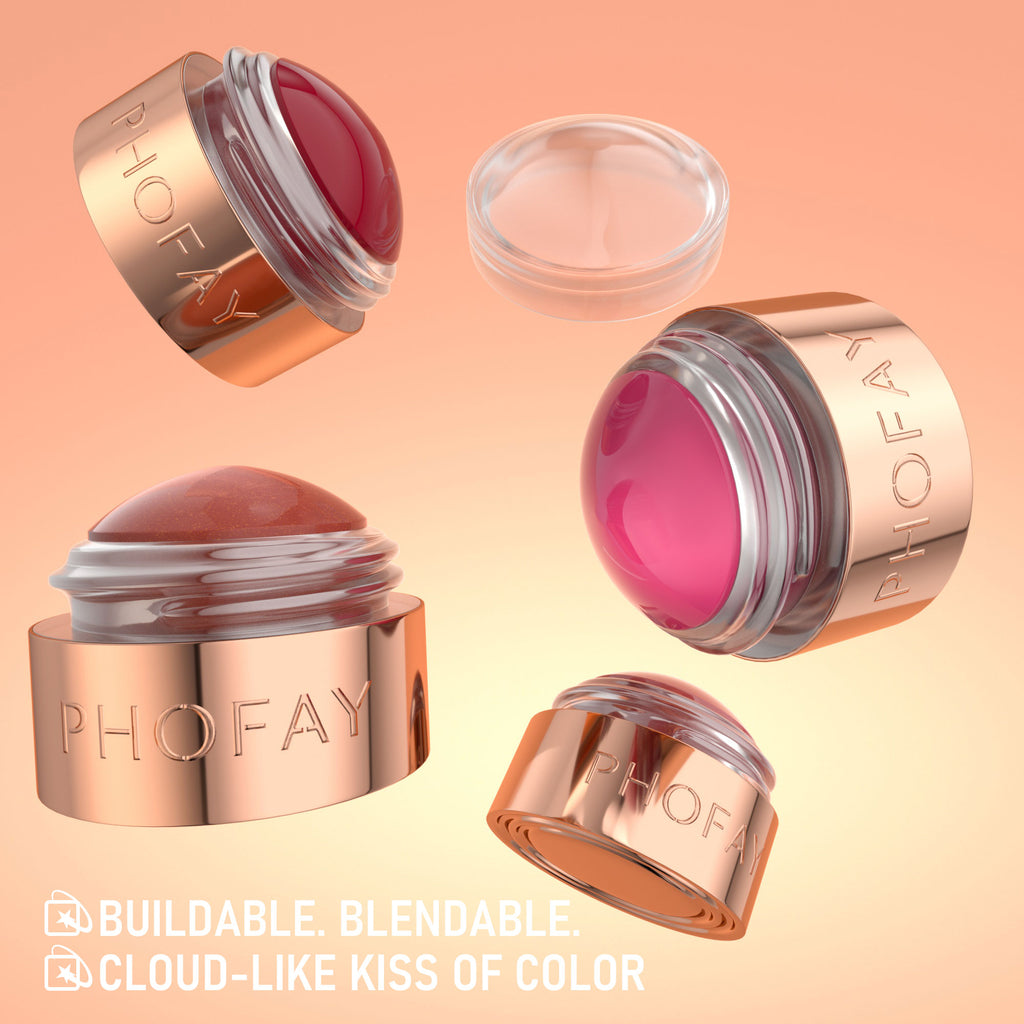 Mousse blush crème PHOFAY – longue tenue texture légère crémeuse