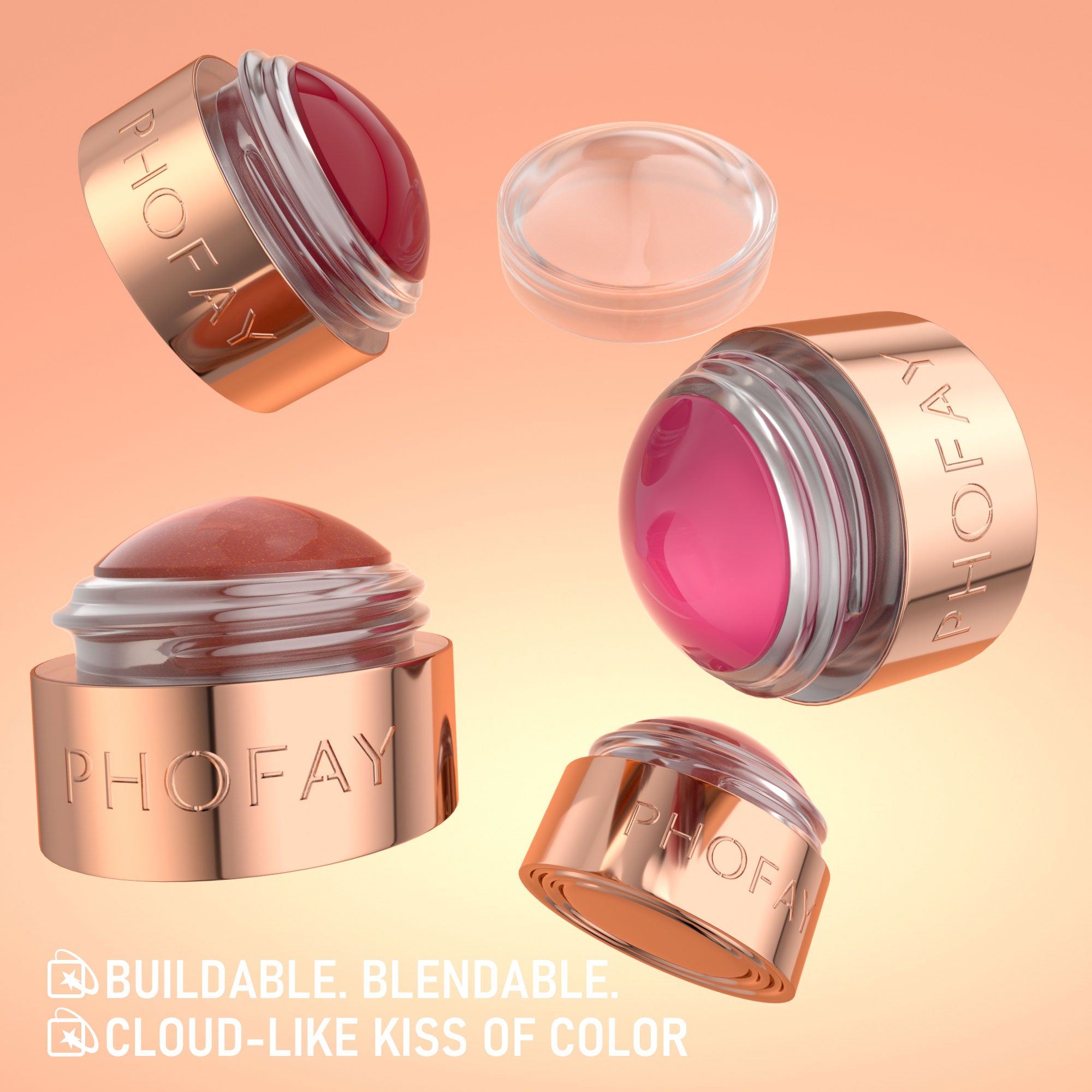 Mousse blush crème PHOFAY – longue tenue texture légère crémeuse