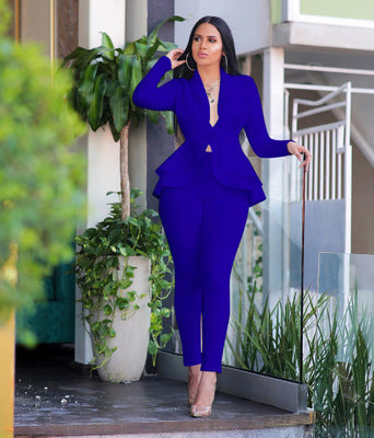 Robe d'entreprise à volants nylon – uniforme business femmes