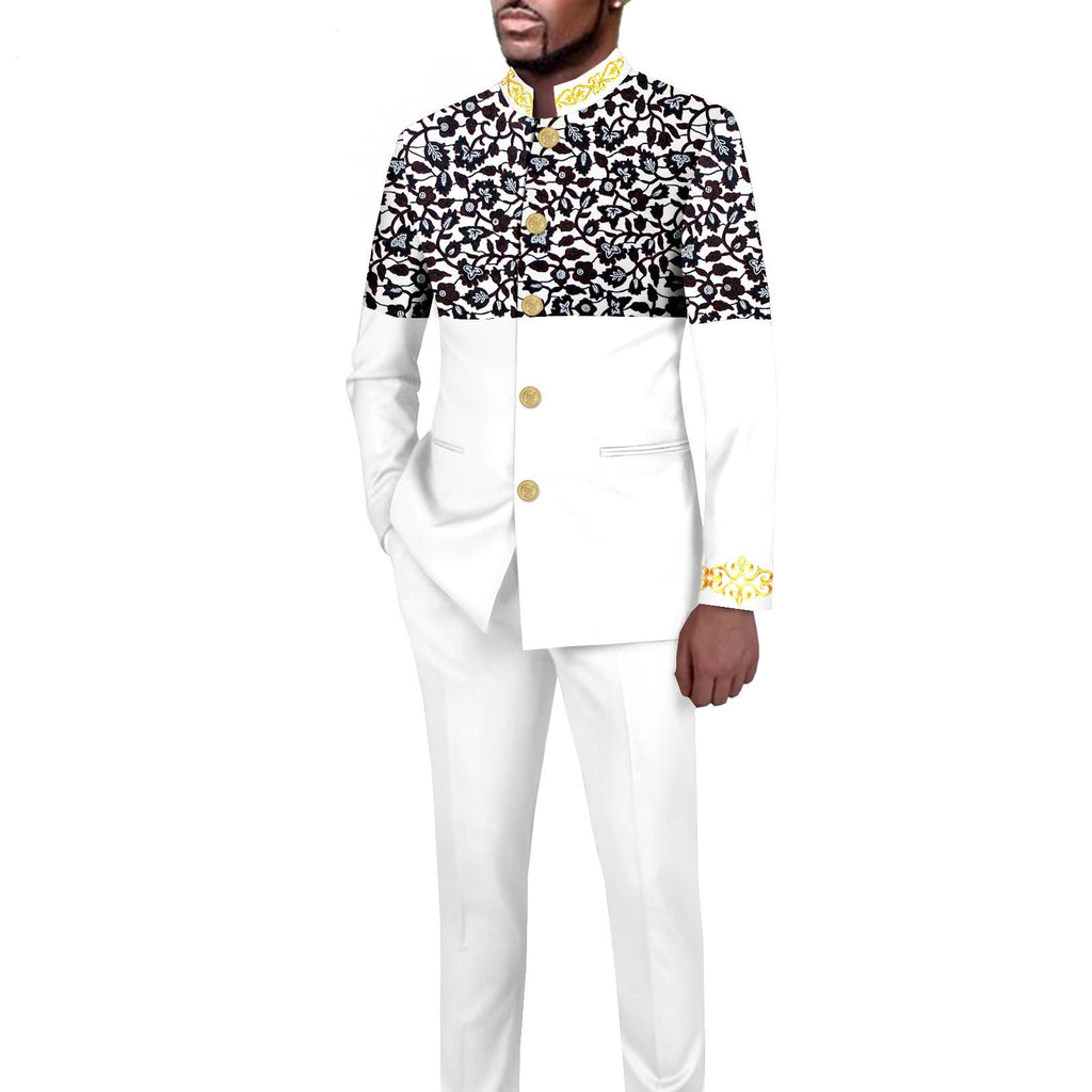 Ensemble blazer imprimé slim fit casual – 18 motifs exclusifs mi-saison