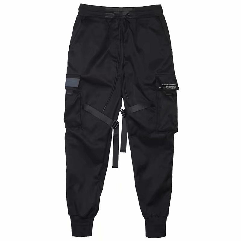 Jogging cargo homme streetwear ample à poches