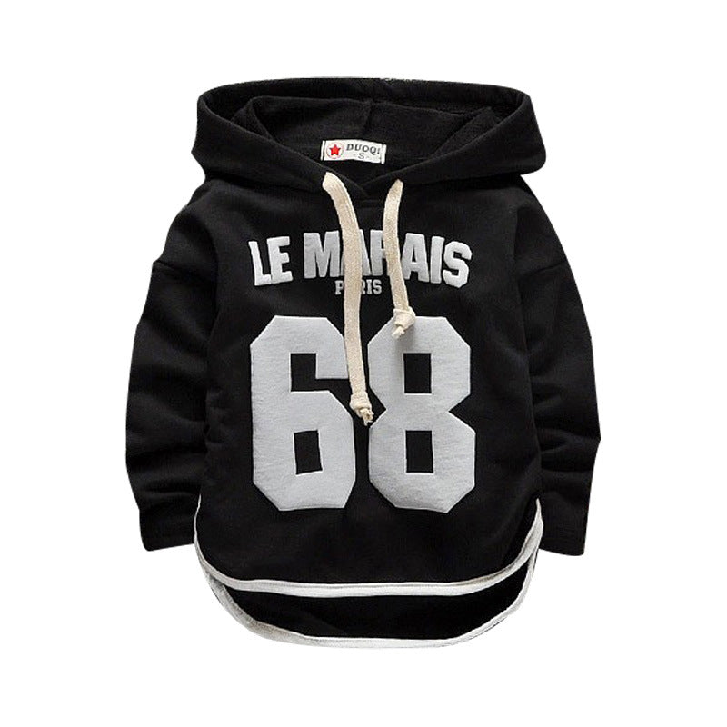 Sweat à capuche bébé imprimé cartoon décontracté – coton