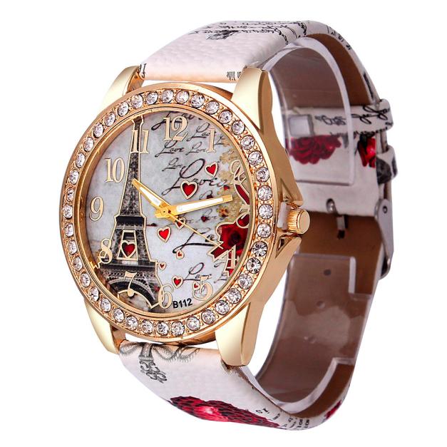 Montre bracelet femme Tour Eiffel – design vintage et chic